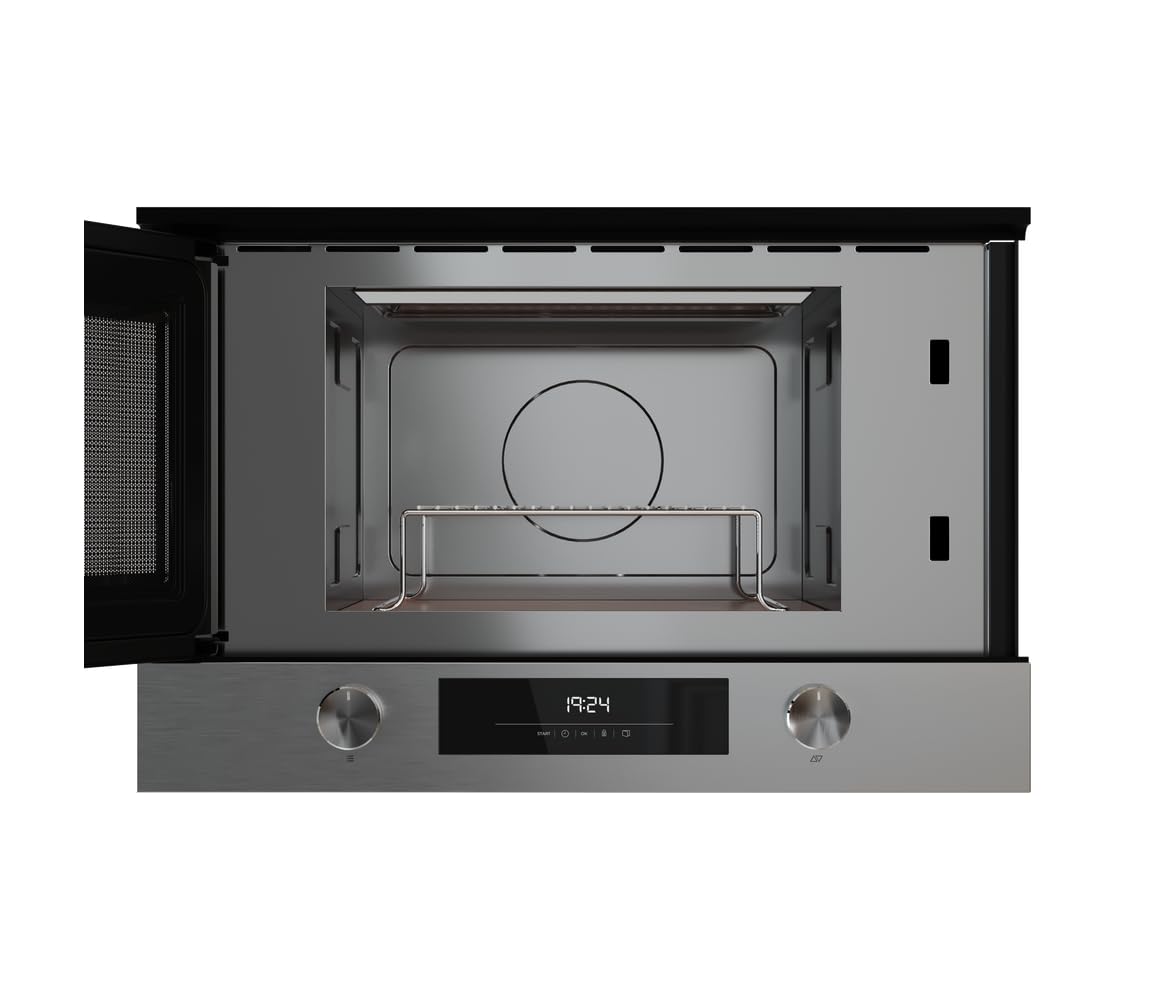 TEKA Microondas Integrable con Base Cerámica, Capacidad 22 L, Apertura de Puerta a la Izquierda, Modelo NEO MS 6220 BIS L SS