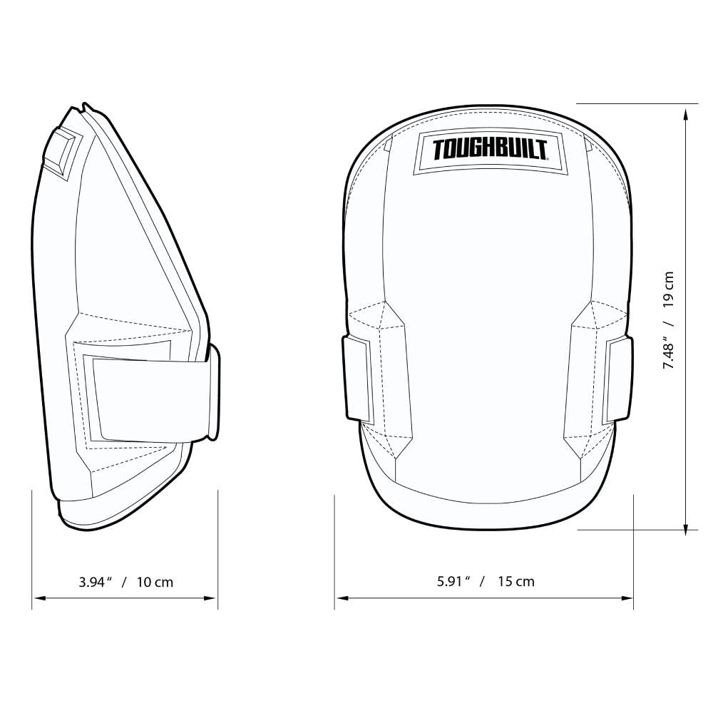 ToughBuilt tou-kp-101 Genouillères 2 en 1