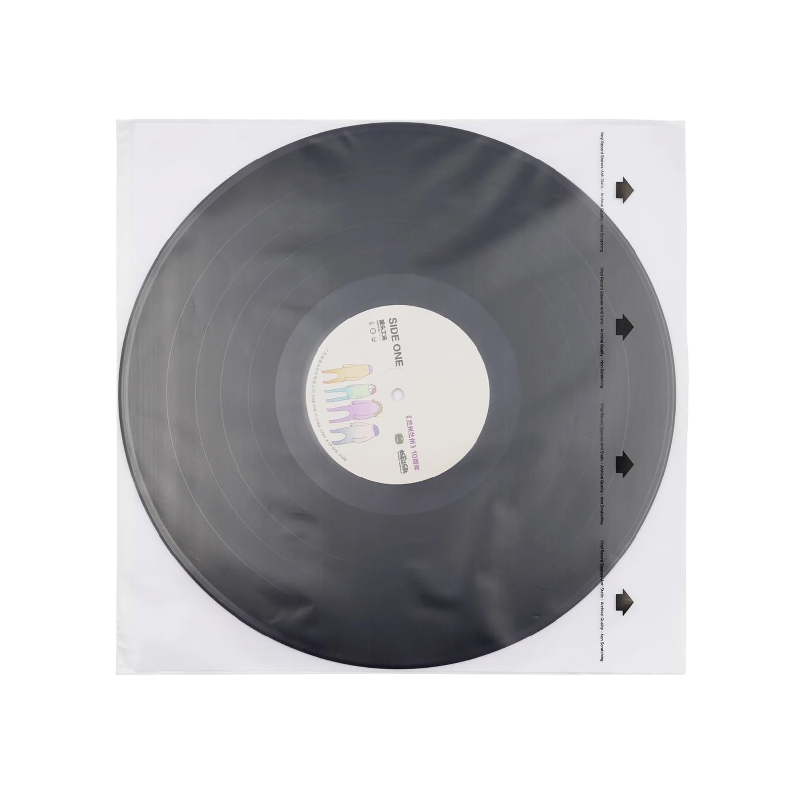 20 Pezzi di Buste di Carta for Dischi in Vinile LP, 3,5 Mil di Spessore, Buste Interne antistatiche for Dischi in Vinile LP da 12'' Manicotti Interni per Dischi in Vinile(with Words)