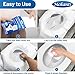Mckanti Toilet Seat Covers Disposable - 120 Pack XL Flushable Paper Toilet Seat Covers for Adults Kids Potty Training, Biodegradable Travel Essential Accessories for Public Restrooms Airplane Camping