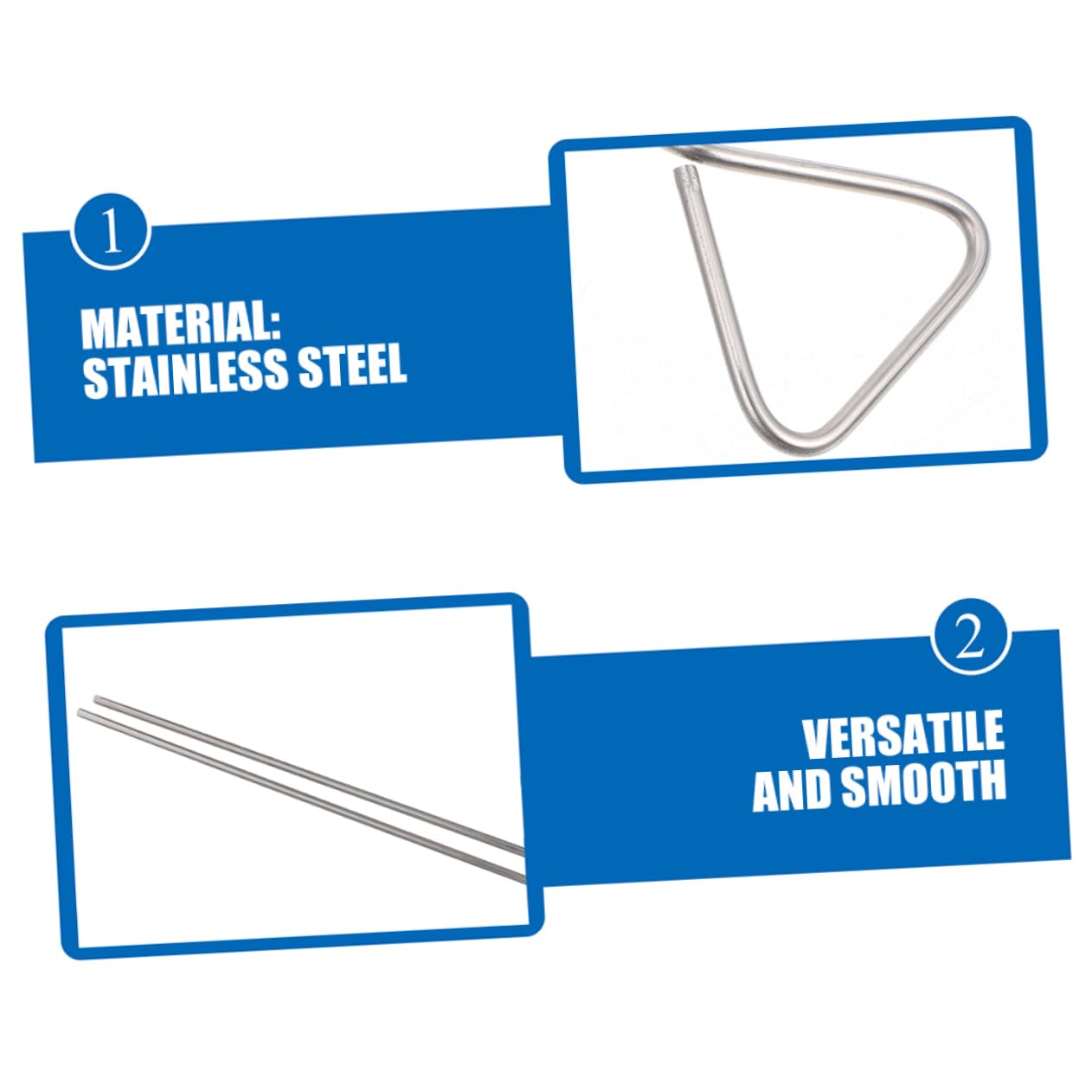 Gatuida Boîte de Petri 2 Étaleurs Triangulaires en Acier Inoxydable pour Expériences de Laboratoire, Finition Lisse, Utilisation Polyvalente