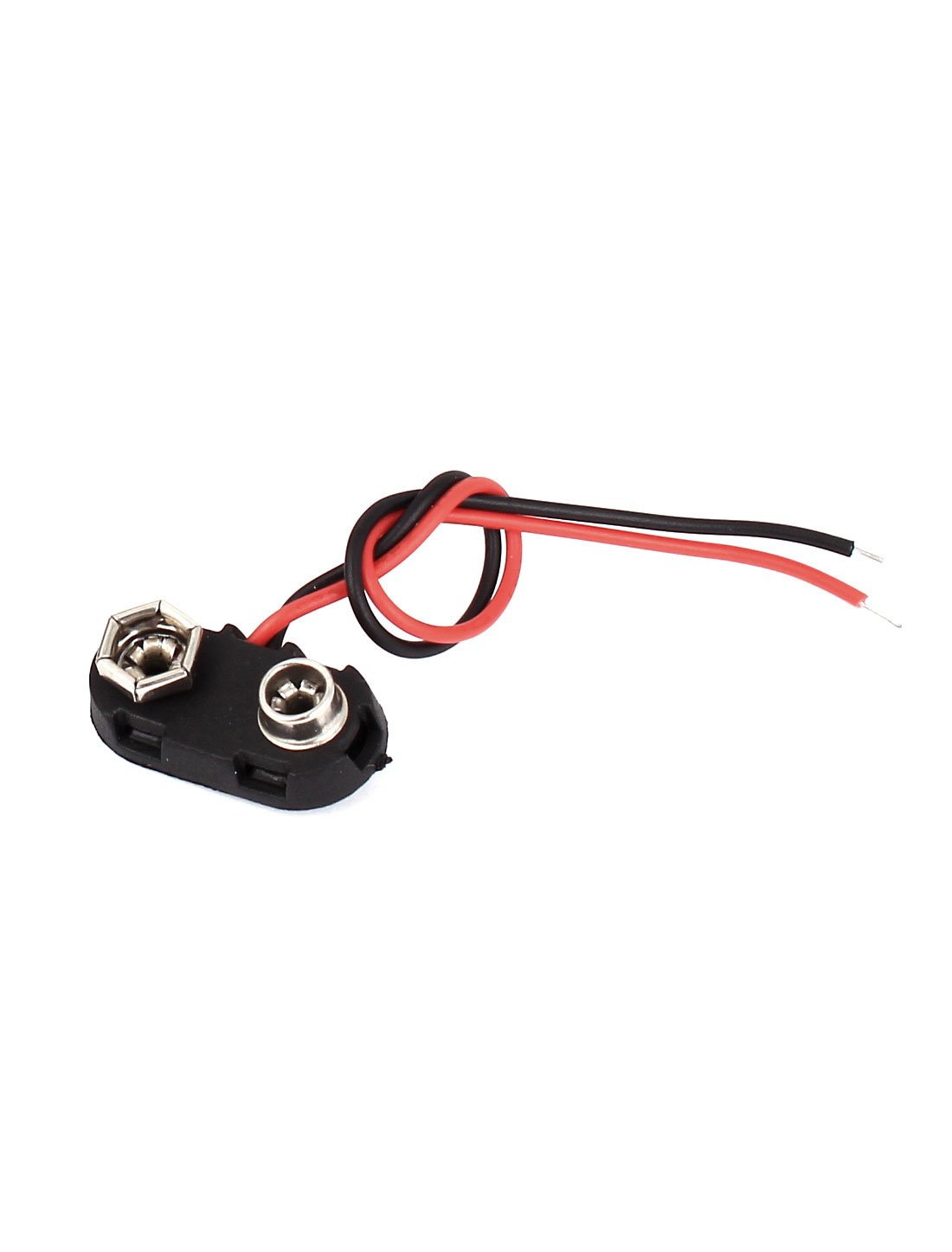 Uxcell 10pcs 9V Battery Clip Connectors - T-Type Hard Shell Snap-in Connectors - View #2