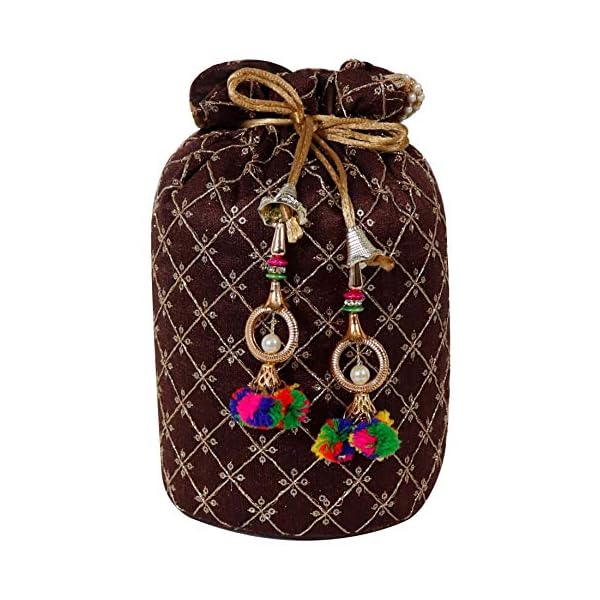 AILTINO Women Multicolor Potli Bag combo's and set's (Set of 8) - Image 4