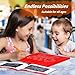 MAGBLOCK Magnetic Drawing Board for Toddlers 3+ Gifts for Boys Girls, Portable Writing Pad & Educational Toy for Kids' Road Trips & Airplane Travel Activities (12.4in x 10in)