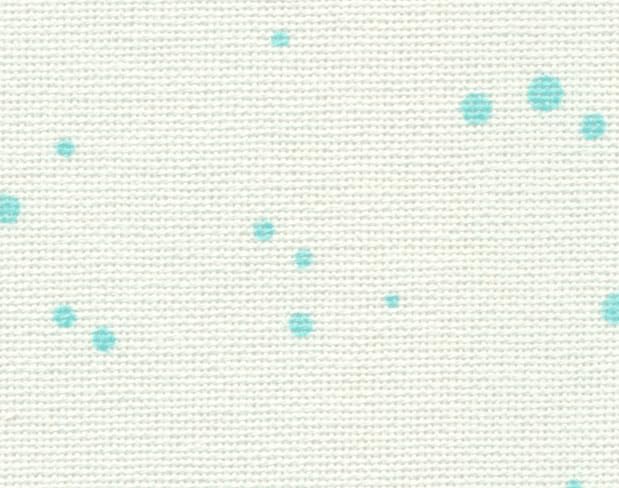 Image of Wizardi Murano Splash 32 Count Antique White Mint Splash 3984 /1299. Needlework Canvas, Cross-Stitch Fabric, Embroidery Cloth, Needlepoint Canvas. 52% Cotton and 48% Viscose. Precut Zweigart