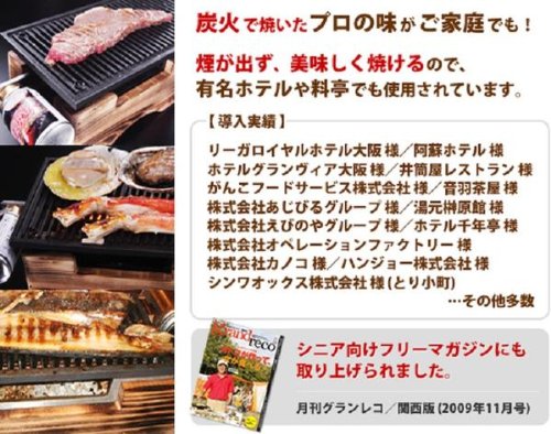 Amazon.co.jp: 無煙コンロ けむとうなかぁ～ 専用網プレート(大