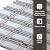 Apollo Tile 12 x 12 in. Accent Strip Mosaic White and Gray Polished Eastern White and Wooden Grey Marble Tile 5-Pack APLKB88P31A for Bathroom, Garage, Shower Wall/Floor, Kitchen Backsplash, Patio