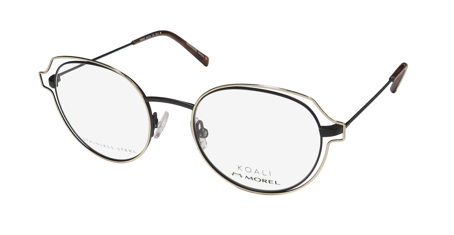 Koali 20061k Stainless Steel Oversized Lenses European Eyeglass  Frame/Glasses