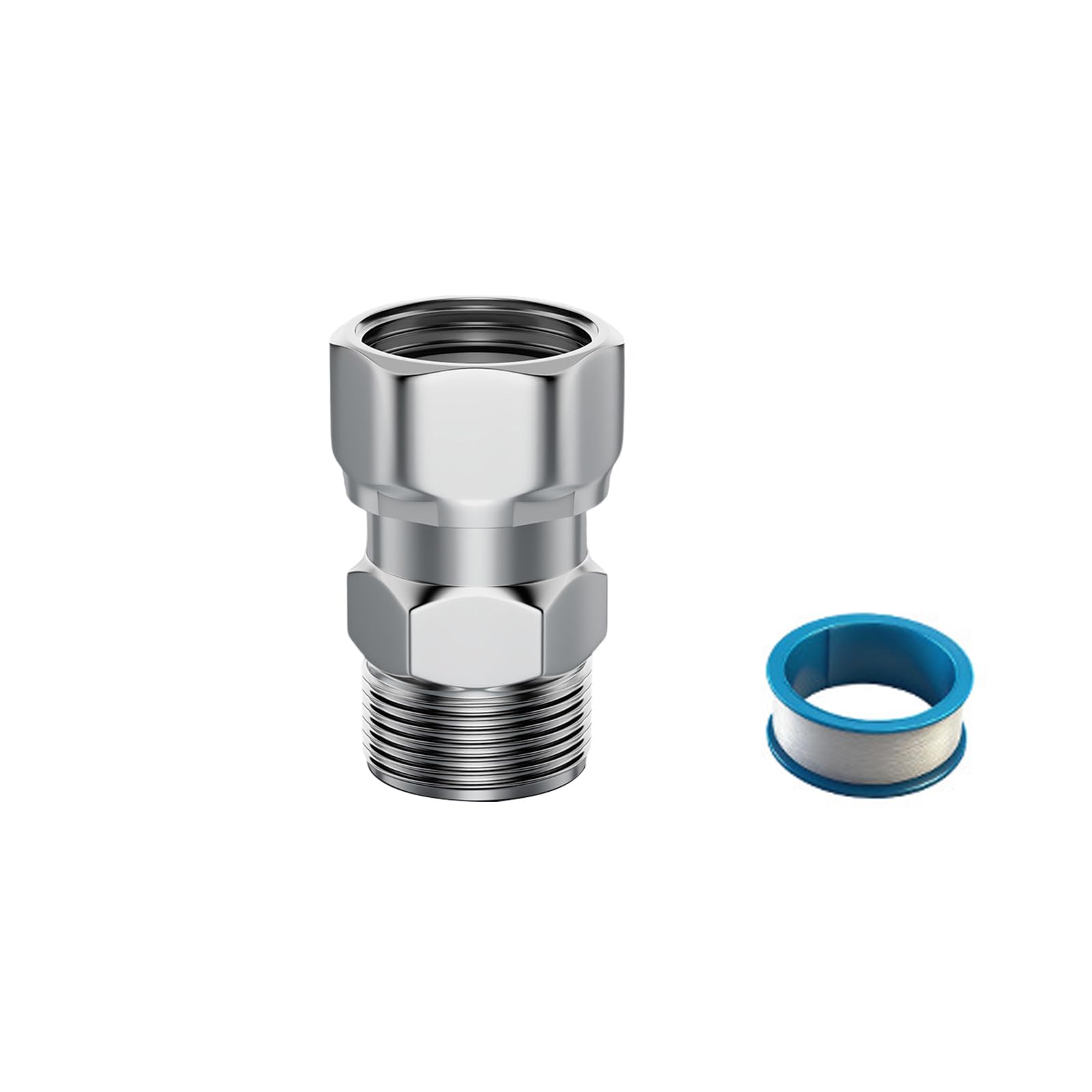 Stainless Steel Angles Valves Swivels Connector Resistant Ball Joint Hardware for Plumbing Systems Enduring Stainless Steel Angles Valves Swivels Adapter
