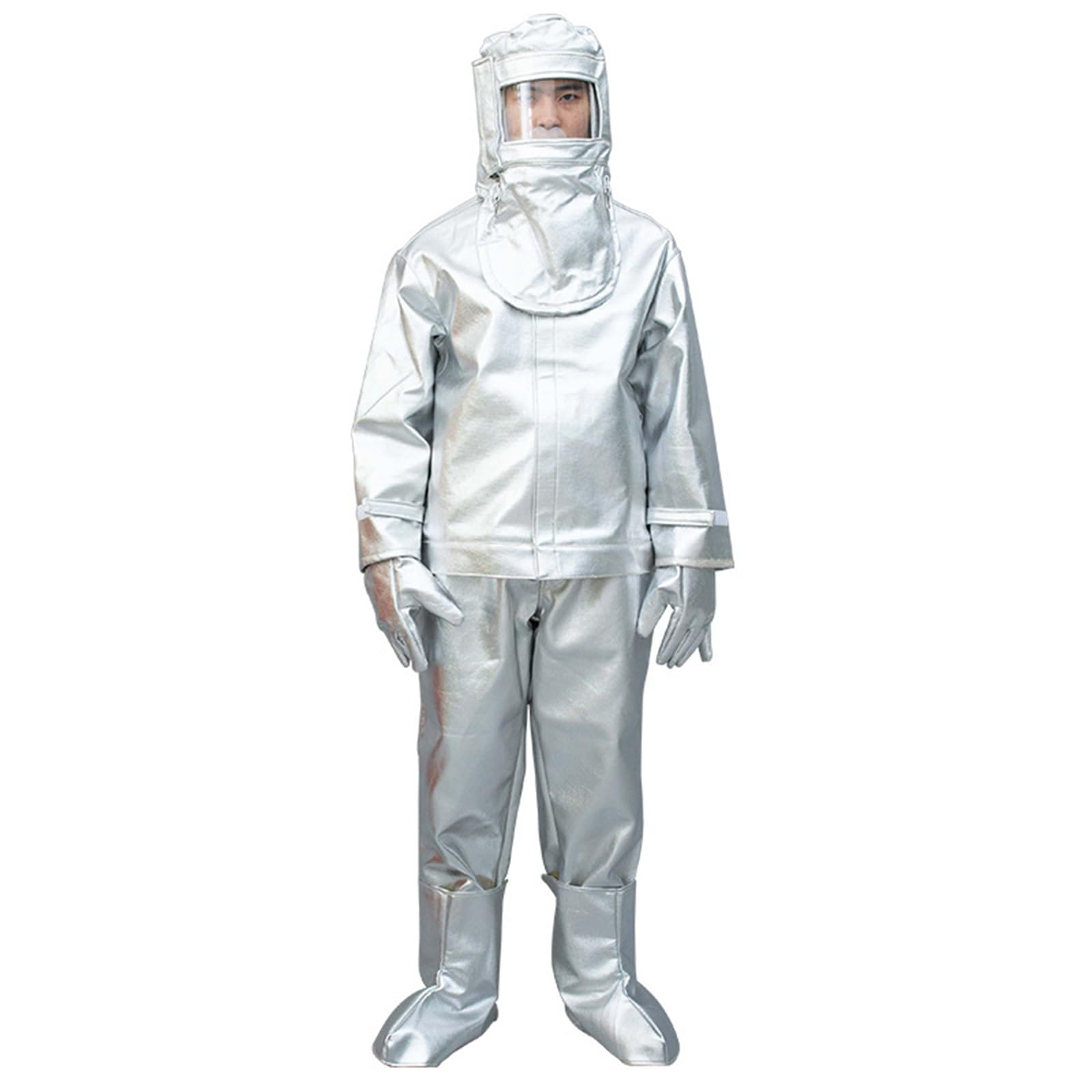 Traje Anti Radiación Térmica 500℃ Traje Ignífugo De Papel De Aluminio Compuesto Conjunto De Protección Térmica Uniforme Ignífugo
