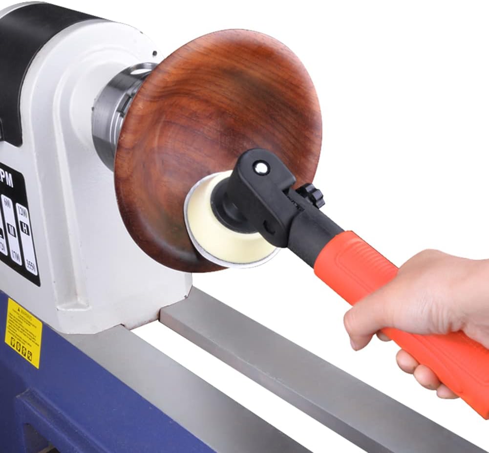 Woodworking Passive Rotary Sander - Sanding Tools Hand Held Bowl Sander with Rotatable Spindle Head 2 Inch 3 Inch Pads