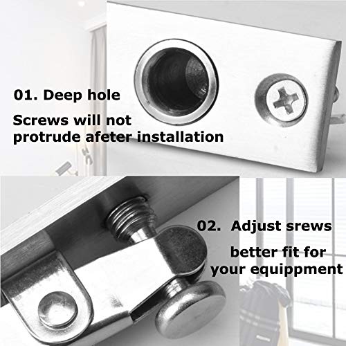 Jeffergarden 0 36 EU Pivot Hinge Furniture Hardware Heavy Duty 360 Degree Rotation for Building Door System Stainless Steel - Image 3