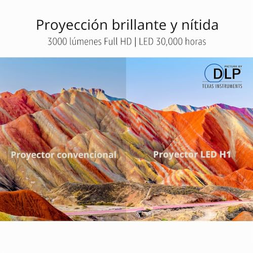 Miniatura 2 de Asus H1 - Proyector Led Full Hd 1920 X 1080 , 3000 Lúmenes, 120hz, 125 Rec. 709, 125 Srgb, Crestron Connected, Altavoz De 10 W, Hdmi, Rs-232, Rj45, Full Hd 120hz Para Ps5 Xbox Series X S Negro