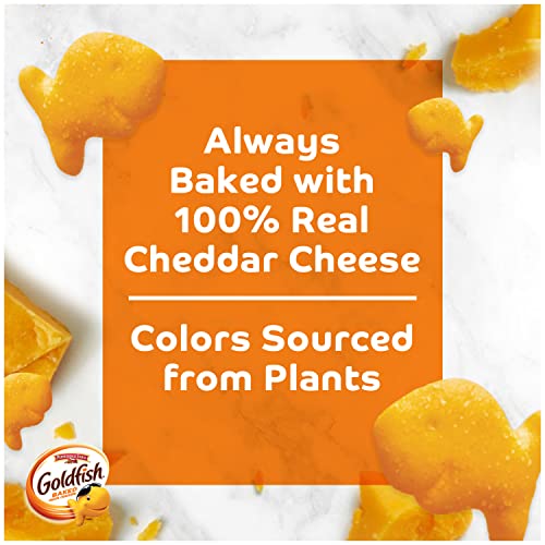 Image of Goldfish Colors Cheddar Cheese Crackers, Baked Snack Crackers, 30 Oz Carton