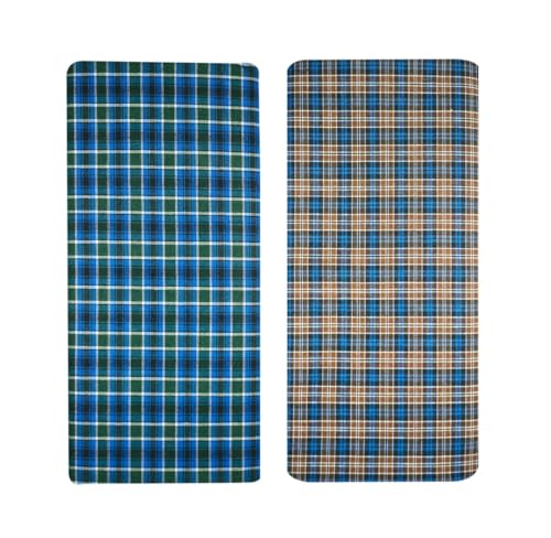 Image of BlueLeaf Men's Cotton Multi Color Lungis (Set of 3)