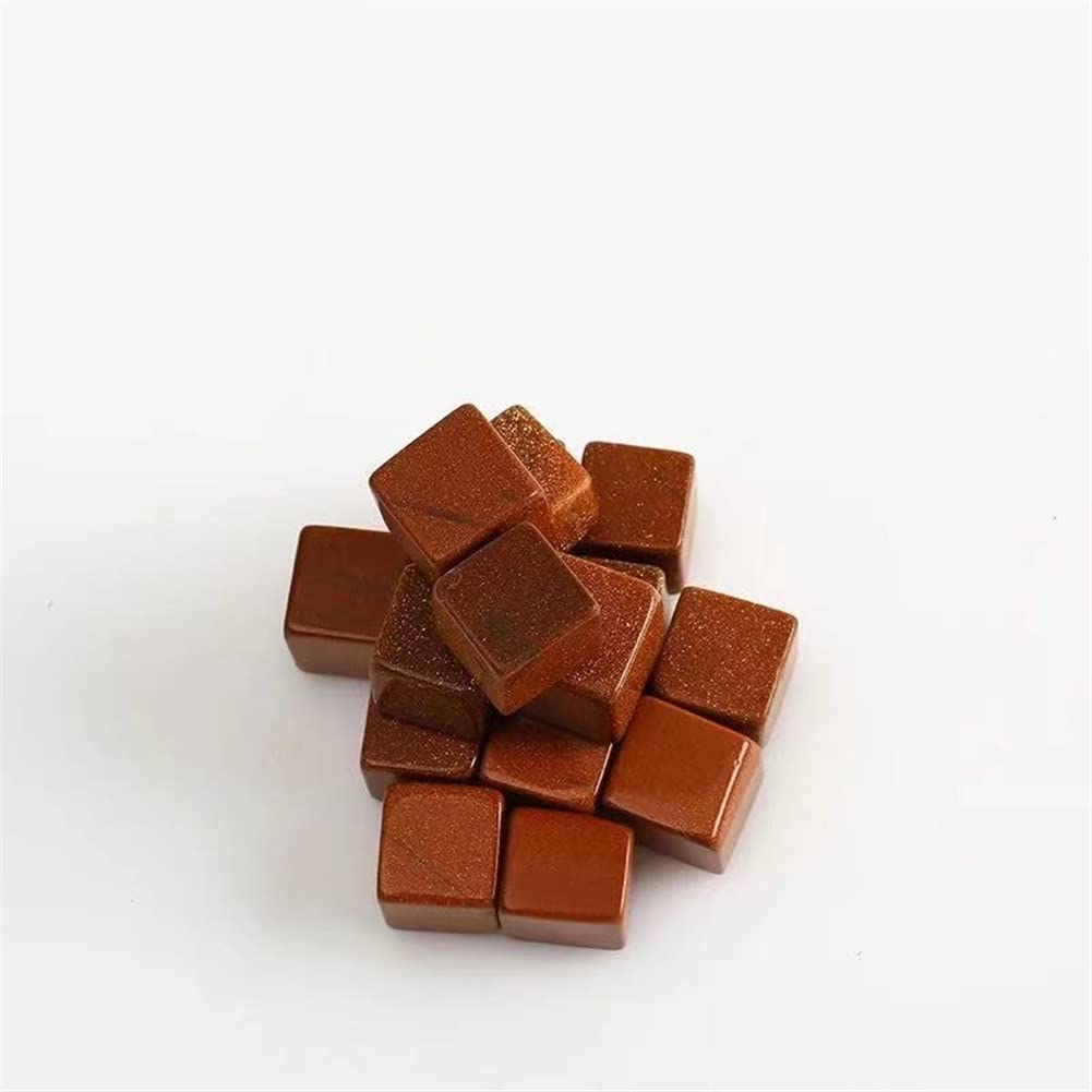 FUERLI 17MM-22MM Naturel Rouge Or Sable Cristal Gravier Rouleau Pierre 5pc adapté à la Maison HOMEZHOU