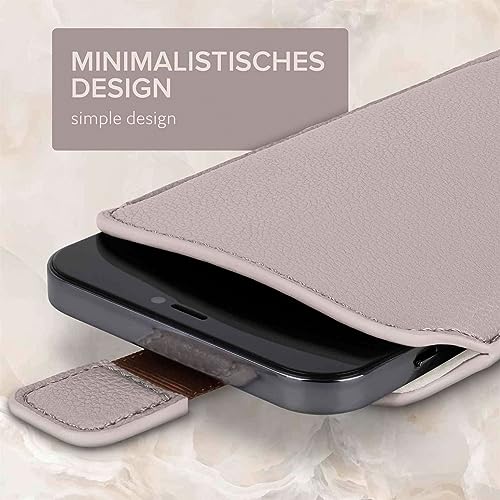 Étui fin Xiaomi 13 gris clair, housse de protection microfibre avec sangle de retrait - 6