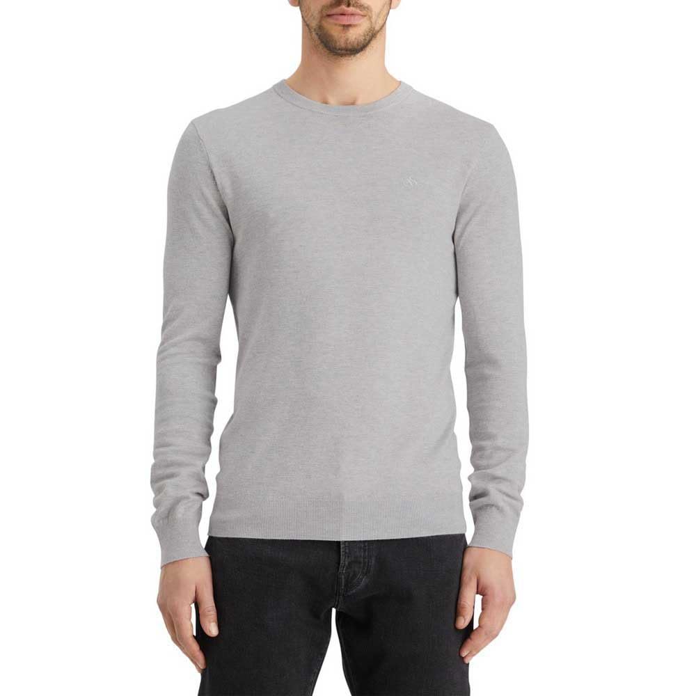 Scotch & Soda Men's Viscose Pullover Sweater, Grey Melange, XXL