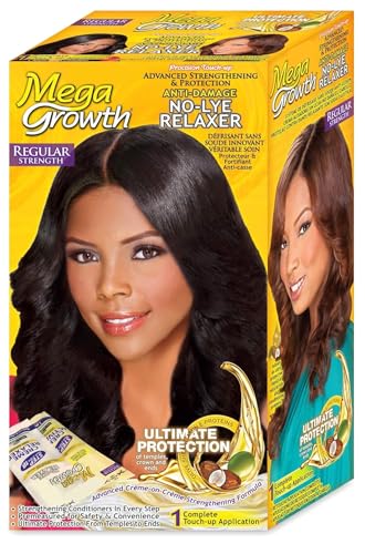 Profective Mega Growth Alisador Cabello con Aceites Naturales – Tratamiento Alisante Sin Lejía Regular – Fortalece, Nutre y Protege el Cabello Dañado – 1 Kit Completo