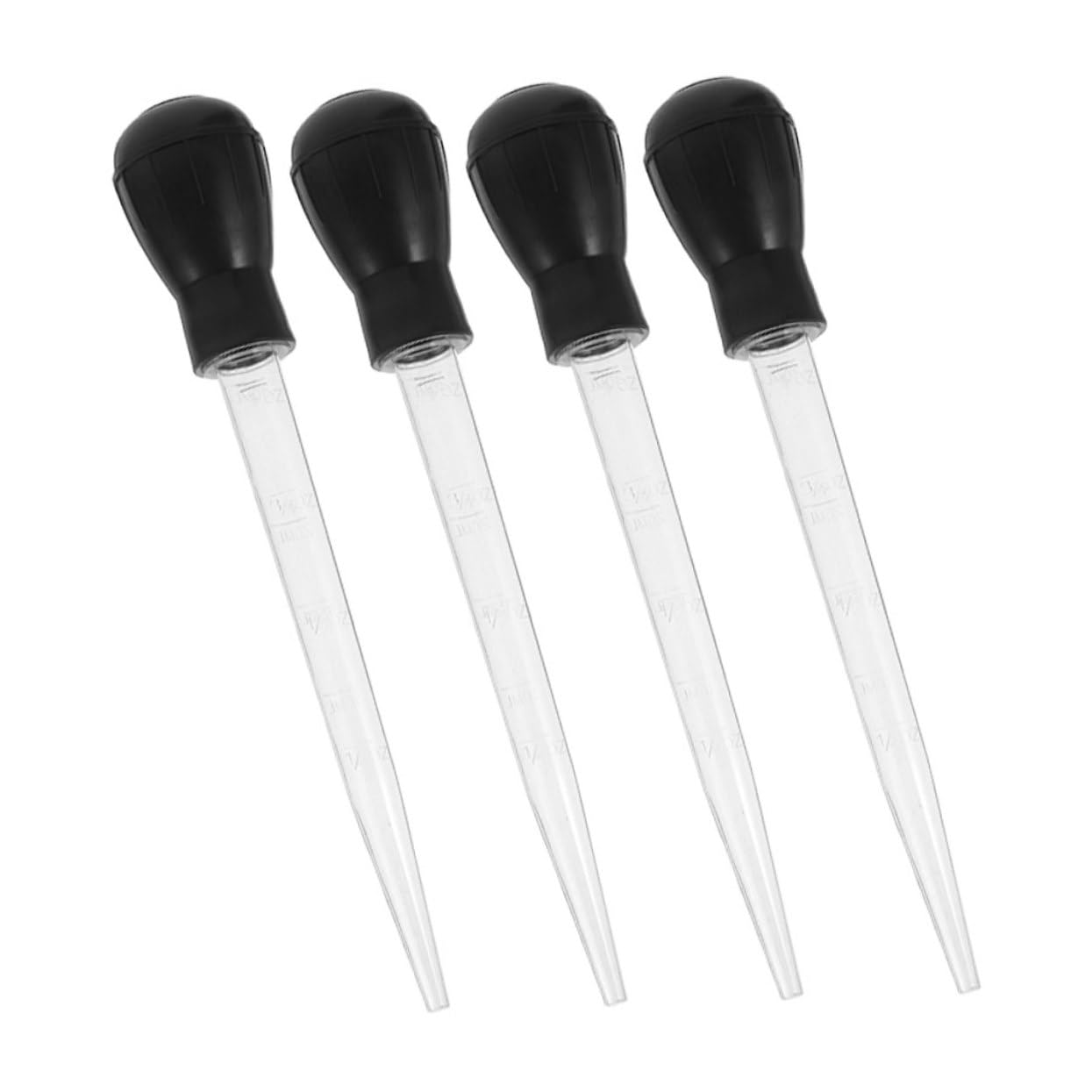 OKUMEYR 4pcs Bbq Basting Brush Convenient Meat Baster for Even Oil Distribution Reduces Smoke for Home Outdoor Grilling for Cooking and Baking