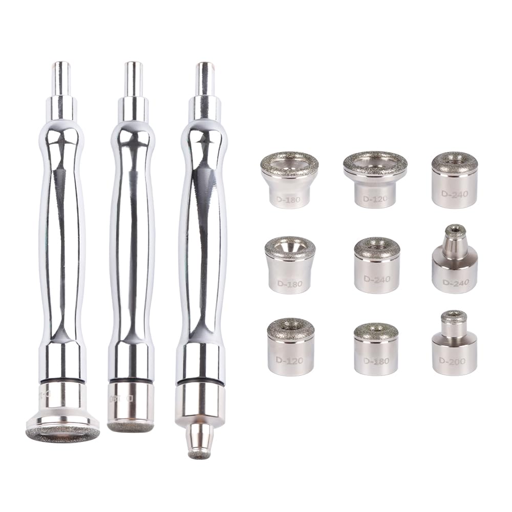 LIARTY Diamond Dermabrasion Accessories 9 Tips 3 Wands Microdermabrasion Machine Replacements Dermabrasion Tool Professional or Home Use