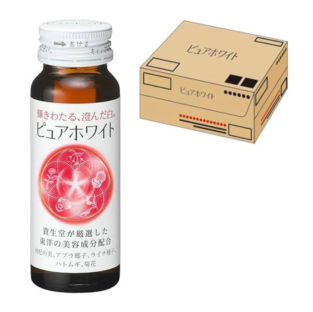 資生堂　ピュアホワイト <ドリンク> 50ml×30本×2箱 Amazon.co.jp: 資生堂ピュアホワイトドリンク 50mL×30本: 食品
