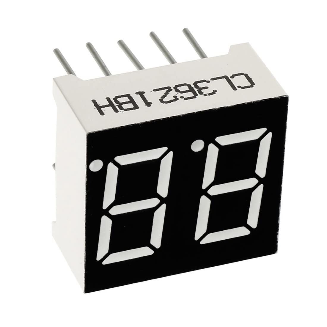 Common Anode 10 Pin 2 Bit 0.59 X 0.55 X 0.28 Inch 0.35" Red LED