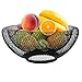 Jroyseter Frutero de Metal Cesta de Frutas Hierro Forjado Almacenamiento para Aperitivos Verduras Centro de Mesa Encimera Decoración para Bocadillos Pan Frutas
