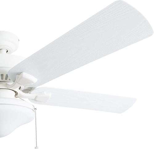 Miniatura 8 de Honeywell Ceiling Fans Belmar - Ventilador de techo de 52 pulgadas con luz, ventilador de techo para interiores y exteriores con cadena de tracción,