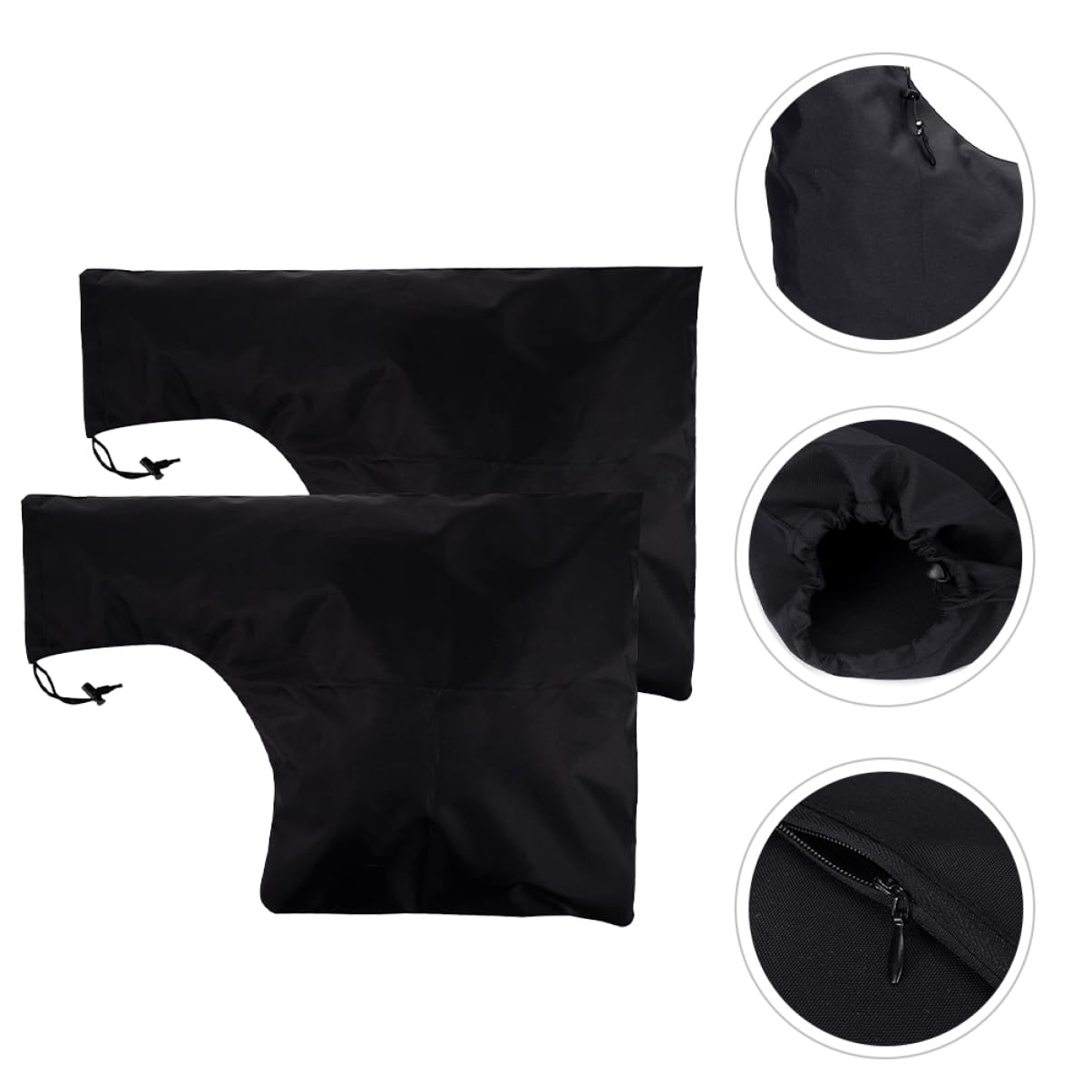 Yardwe 5 Juegos Bolsa De Vacío Al Aire Aspiradoras Rechazar Bolsas Recolector De Hojas Soplador De Hojas Sin Cable Feliz Bolsa De Basura Papelera Black Tela Oxford 420d 2 Piezas * 5