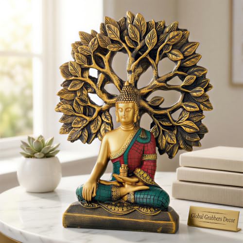Image of Global Grabbers Buddha Statue Showpiece Idol Home Decor Decoration Items for Living Room and Gifts