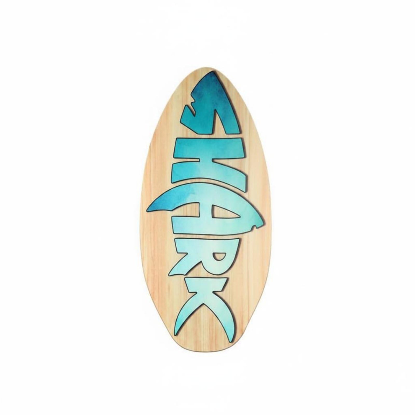 Skimboard Kinder Wellenbrett Strandbrett Poplarholz Oberfläche für Anfänger Freizeit Kinder Und Erwachsene Strandaktivitäten Outdoor-Spiel Training , Blauer Fischgrät , 41 Zoll 104x50x0.7CM