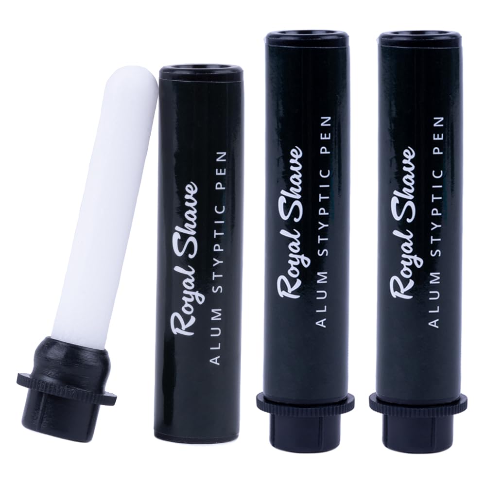 Royal Shave Alum Styptic Pen for Nicks, Cuts & Post‑Shave Relief (3 Pack)