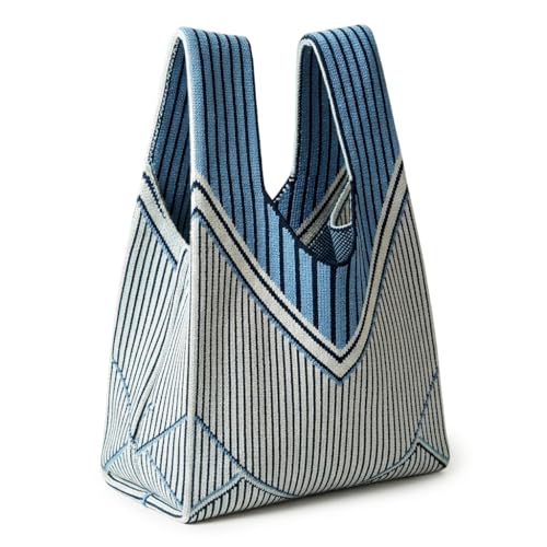 Image of Knot Bag, Mini Knit Tote Bag, Extra Thickened Japanese Knot Bag, Wristlet Handbag - 1 /2 /6 Pack
