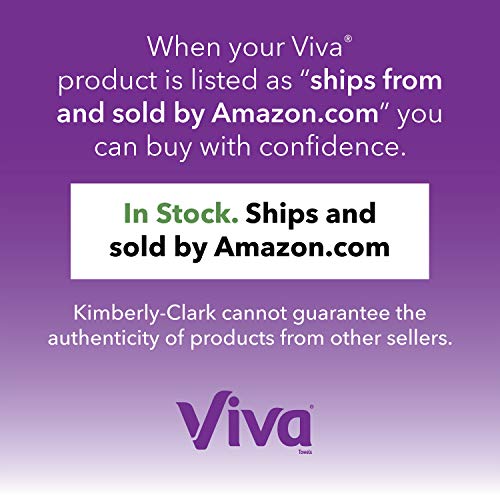 Viva Multi-Surface Cloth Choose-A-Sheet Kitchen Paper Towels, White, 24 Double Rolls (110 Sheets per Roll)