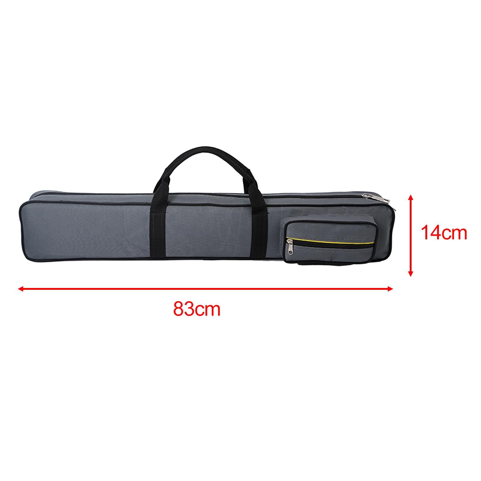 Custodia Per Stecche Da Biliardo - Tessuto Oxford, Porta 3 Stecche + 4 Accessori, Tasche Con Cerniera, 83x14x7 Cm - Foto 4