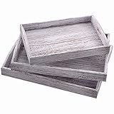 HOCHWERTIGE SERVIERTABLETTS: Verwenden Sie sie zum Servieren von Getränken, Frühstück im Bett, Kaffee in Hotels, Bars oder Cafés. Hergestellt aus natürlichem Bambusholz tragen Sie ein Stückchen dazu bei, weniger Plastik zu verwenden und gleichzeitig in biologisch abbaubare Teile zu investieren.