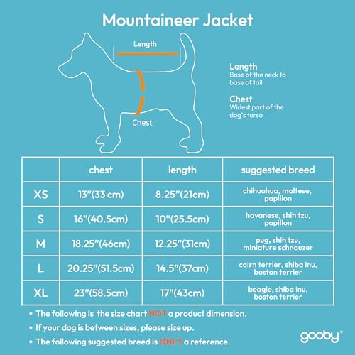 Gooby Mountaineer Dog Jacket – Jade, Medium – Warm Zip Up Coat with Lift Handle and Dual O Ring Leash – Winter Water Resistant Small Dog Sweater – Dog Clothes for Small Dogs and Medium Dogs Gooby Mountaineer Dog Jacket – Jade, Medium – Warm Zip Up Coat with Lift Handle and Dual O Ring Leash – Winter Water Resistant Small Dog Sweater – Dog Clothes for Small Dogs and Medium Dogs