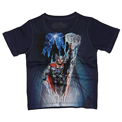 Image of Marvel Avengers by Wear Your Mind Boy's Solid Regular Fit T-Shirt