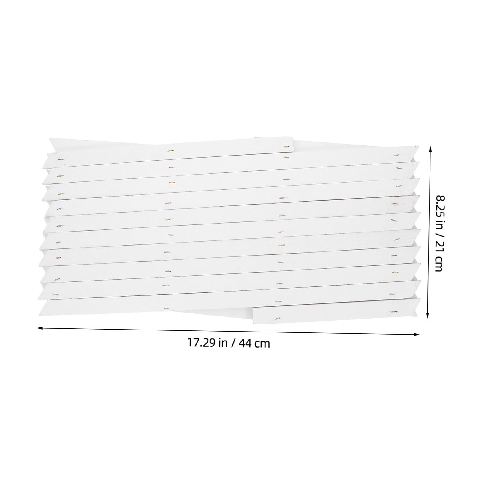 Enrejado de Madera Blanco Extensible 2 Piezas 44 Cm para Jardín y Plantas Trepadoras, Valla Ajustable para Interior y Exterior, Panel Decorativo para Enredaderas y Paredes