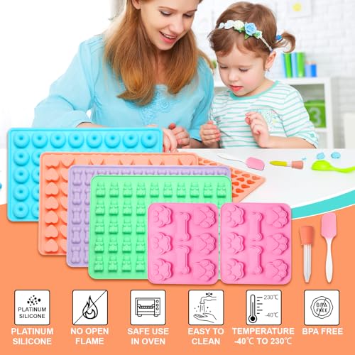 Luxoraiova Backmatte Hundekekse, 6 Stück Backmatten für Hundeleckerlies Set, Silikon Backform Hundekekse für DIY Hundekekse, Schokolade, Süßigkeiten, Kekse, BPA-frei