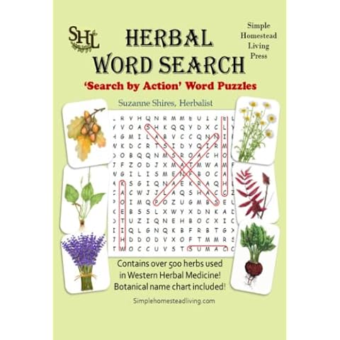 Herbal Word Search by Actions: Herbal Word Search Puzzle Book Cover