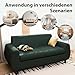 Hamlody Sofa 160cm, 2-Sitzer Sitzbank mit Samt Bezug, Kompakt für kleine Räume | Bequem & Einfach Montiert | 42cm hochelastischer Schaumstoff, Grün