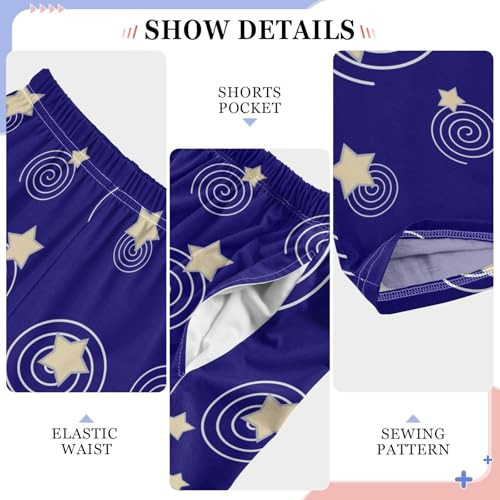 ZZKKO Cute Stars Twirl Boys Pants for Kids Jogger Pants with Pockets S-XL4