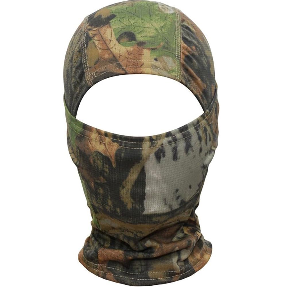 Woodland Camo Balaclava Oak Tree Real Leaf Mask Camouflage Hood Snood Airsoft Military Army Hat Head Face Neck Cover Sheisty