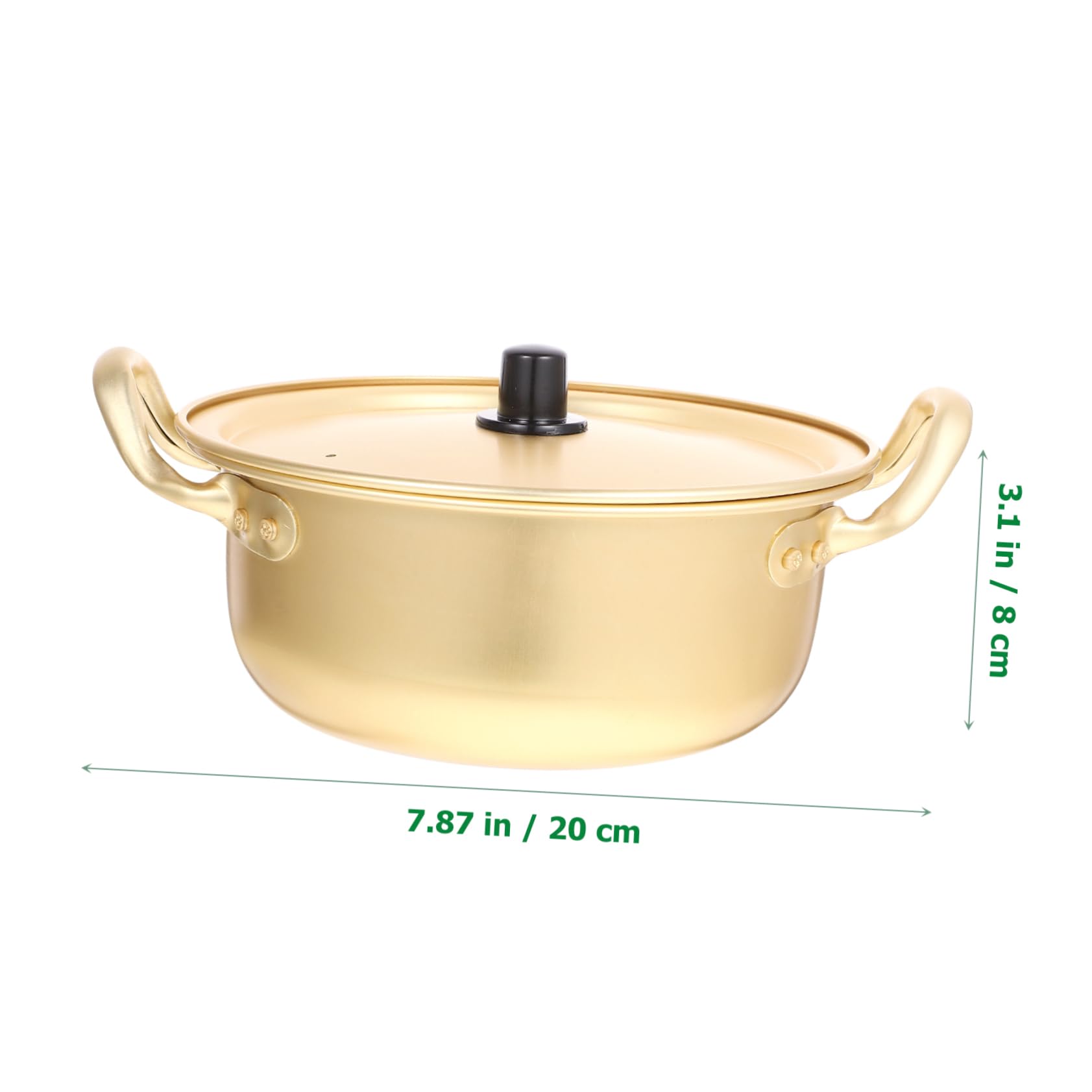 GRIRIW Ramen Pot Set for Korean Style Cooking Non-stick Double Handle Easy to Clean Cookware