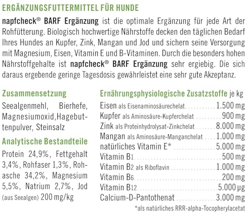 napfcheck Barf Ergänzung für Hunde - 250 g