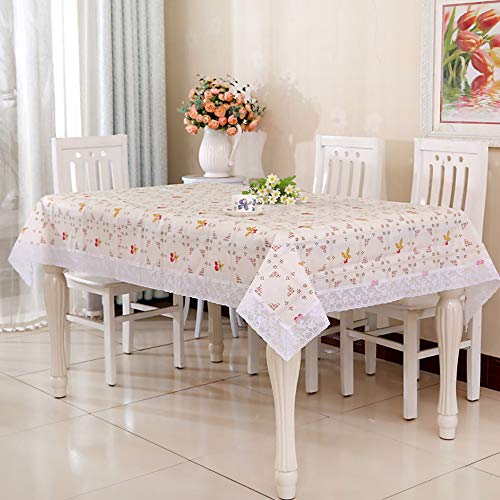 YOUYUANF manteles mesamantel Antimanchas Mantel de Goma, Lavable, Estilo Industrial Moderno, tamaño opcional150x150cm