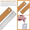 Stainless Steel Metal Ruler with Non-Slip Cork Back for Home Improvement, Planner Accessories, College School Supplies, Drafting Tools, Architecture Supplies, 30.5 Centimeters & 12 inches #2