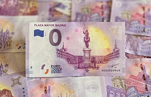 Regalos Originales - Billete Personalizado Plaza Mayor de Madrid - Impreso en Papel Moneda - Detalle de Boda Original - Diseño de Billete - Euro Souvenir